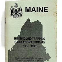 Maine 1988 Hunting &amp; Trapping Regulations Vintage 1st Printing Booklet E72 - $19.99