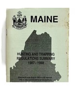 Maine 1988 Hunting &amp; Trapping Regulations Vintage 1st Printing Booklet E72 - $27.34 CAD