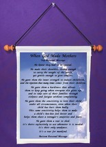 When God Made Mothers - Personalized Wall Hanging (453-1) - £15.62 GBP