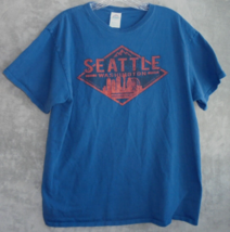 Seattle Washington Mens Shirt Size Large L Adult Pacific Northwest Graph... - £6.98 GBP