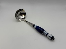 Rosenthal GRILL BLUE Porcelain &amp; Stainless Steel Gravy Ladle - $54.99