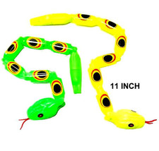 12 WIGGLEY SNAKES W WHISTLE toy reptile play snake - $6.64