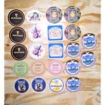 Lot of 22 Beer Coaster! Guinness, Hard Rock, Sam Adams, DeGroen&#39;s Weeping Radish - £11.03 GBP