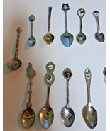 Novelty Vintage Souvenir Collector Mini Spoons Travel States / Places / ... - $29.39