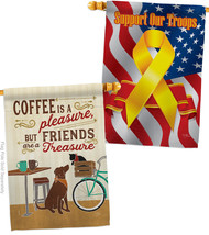Coffee and Friends - Impressions Decorative Support Our Troops House Flags Pack  - £46.96 GBP