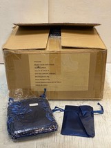 1700 Pack of Small Navy Blue Satin Pouches 6&quot;  x 8.5&quot; PO31209  (1700 Quantity) - £106.96 GBP