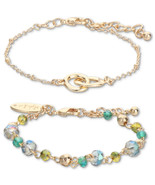 Style and Co Gold-Tone 2-PC. Set Linked Ring and Beaded Bracelets - $15.50