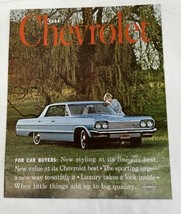 Mint Vintage 1964 Impala Full size Chevy dealer brochure 10.75 in. X 13.... - $34.60