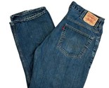 Levis 559 Relaxed Straight Denim Blue Jean Mens 38 x 30 w/ Suspender But... - $19.79