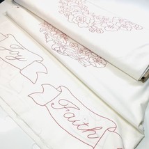 Redwork Romance Fabric Panels by Alex Anderson P&amp;B 100% Cotton 35”L x 44&quot;W Panel - £6.33 GBP