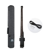 Travel Bass Guitar Electric Headless Bass 4 Strings Fretless with Gigbag - $4,277.93 MXN Travel Bass Guitar Electric Headless Bass 4 Strings Fretless with Gigbag - $4,277.93 MXN