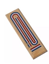We Games 1977 Cribbage 3 Track Cribbage Board (Red, White, and Blue) Box FSTSHP - £12.64 GBP