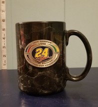 Jeff Gordon Black Marble Mug Cup 3-Time Nascar Winston Cup Champion 1998 - $7.68