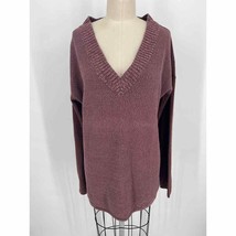 Prana Women&#39;s Cedros Tunic Sweater Sz M Purple 100% Organic Cotton - $23.52