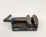 JET 75mm Drill Press Vise 3&quot; Jaws Blue Bench Table Top Cast Iron Tool - $28.84