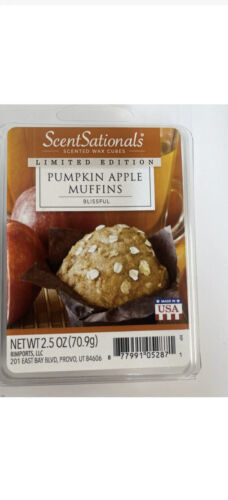 ScentSationals Pumpkin Apple Muffins Scented Wax Cubes 2.5oz Lot of 5 Limited Ed - £15.68 GBP