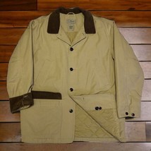 LL Bean Mens Sz XL Barn Chore Jacket Field Coat Thinsulate Quilt Lined Corduroy - £44.36 GBP