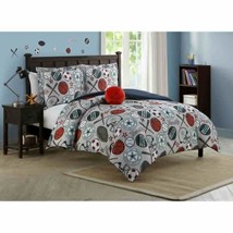 Full Bedding Set Sports 4-Piece Soft Microfiber Comforter Pillow Sham Kids Teens - £77.91 GBP