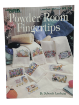 Powder Room Fingertips Leaflet 2740 Bathroom Designs Sunflowers Cross Stitch  - $5.93