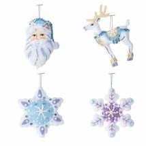 DIY Bucilla Winter Wonderland Christmas Holiday Felt Ornament Kit 89520E - $31.95