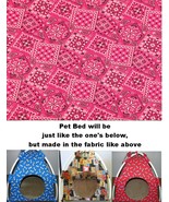 Small Pink Paisley Bandana Print Pup Tent Pet Bed for Cats/Dogs &amp; Any Sm... - $666.38 MXN