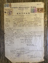 Vecchio documento Romania estratto dal certificato di nascita 1946 - $20.28