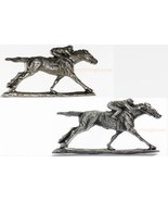 Racing Horse Jocky Grille Ornament Auto Truck Car Hood Emblem Medallion ... - $81.48 CAD