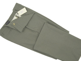 NEW $695 Giorgio Armani Black Label Cotton Pants! 39 e 58  Green  *Wider Leg* - £191.83 GBP