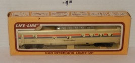 Vintage Life-Like HO Scale Train AMTRAK #9321 SILVER TOWER lighted PASSE... - $49.45