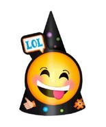 LOL Emoji Birthday Party Cone Hats Favors 8 Per Package New - €4,24 EUR