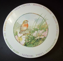 Wildflower Meadow Marjolein Bastin china plate Robin 8&quot; - £13.06 GBP
