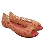 Crocs Shoes Women’s Size 11 Orange Filigree Open Toe Jelly Slip On - £30.23 GBP