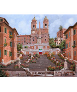 Framed canvas art print giclée andra tutto bene rome guido borelli spani... - $17.82+