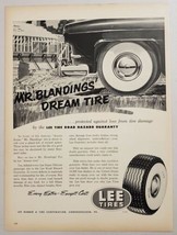 1952 Print Ad Lee Tires with Tire Road Hazard Guaranty Conshohocken,Pennsylvania - $15.13