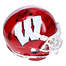 Wisconsin Badgers JJ TJ Derek Watt Brothers Signed Schutt Helmet JSA Autographed - £681.06 GBP