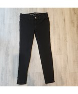 American Eagle Women’s Super Super Stretch X Black Jeggings Jeans Size 2... - $461.81 MXN
