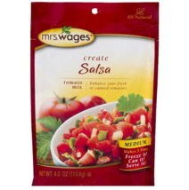 Mrs Wages Create Salsa Tomato Mix, Medium, Makes 5 Pints (4.0 oz Pouch) - £9.42 GBP