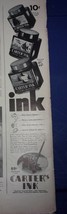 Carter’s Ink Magazine Print Advertisement 1939 - £3.13 GBP