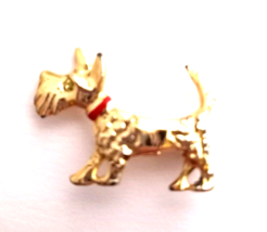 An item in the Everything Else category: Vintage Gold Color Sweet Little SCOTTY DOG one Inch Brooch
