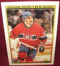 1990-91 Bowman Hat Tricks #11 Stephane Richer Montreal Canadiens - £3.54 GBP