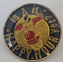 Is It Happy Hour Yet? Drunk Clown Vintage Lapel Pin - £7.78 GBP