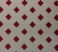 Exclusive Poker Suits Diamond Red Poker Room Designer Jacquard Fabric By Yard - £27.88 GBP
