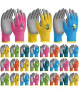 24 Pairs Kids Gardening Gloves Kids Children Yard Grippy Rubber Coated G... - $3,309.28 MXN