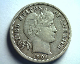 1904 Barber Dime Extra Fine Xf Extremely Fine Ef Nice Original Coin Bobs Coins - £26.86 GBP