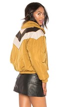 Free People Heidi Ski Puffer Jacket LARGE Tan Brown Neutral Calabasas Re... - $59.99