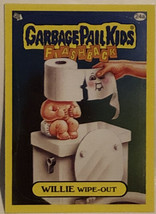 Willie Wipe Out Garbage Pail Kids Flashback 2011 Yellow Border trading card - $1.97