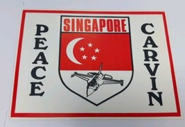 Singapore Peace Carvin  4.5” x 6” Sticker - $5.59
