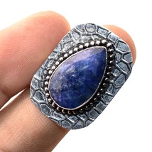 Blue Sapphire Gemstone Handmade Fashion Ethnic Ring Jewelry 8.25&quot; SA 5444 - £3.20 GBP