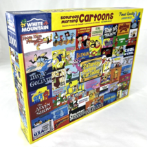 WHITE MOUNTAIN JIGSAW PUZZLE  Saturday Morning Cartoons   1,000 pieces  ... - $23.75