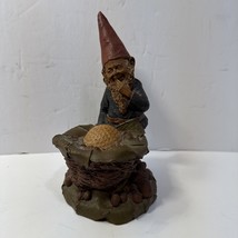 VTG Tom Clark 7.5&quot; Gnome Hogan Golfer w/ Golf Ball In Bird Nest #54 Cair... - $15.83